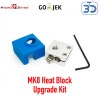 Micro Swiss MK8 Heater Block Upgrade with Silicone Sock for Creality